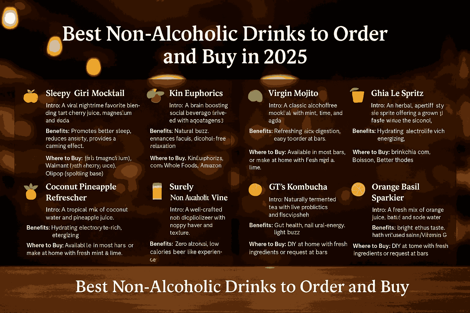 12 Best Non-Alcoholic Drinks That Taste Amazing & Give You a Buzz