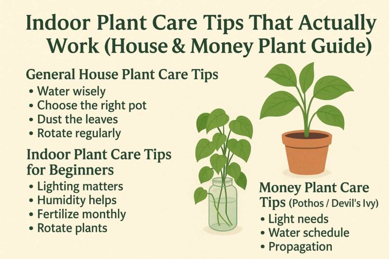Indoor Plant Care Tips That Actually Work | House & Money Plant Guide